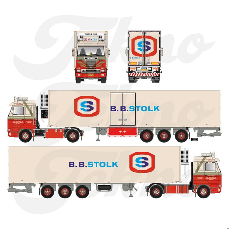 BB Stolk Scania 143-450 & Fridge Trailer