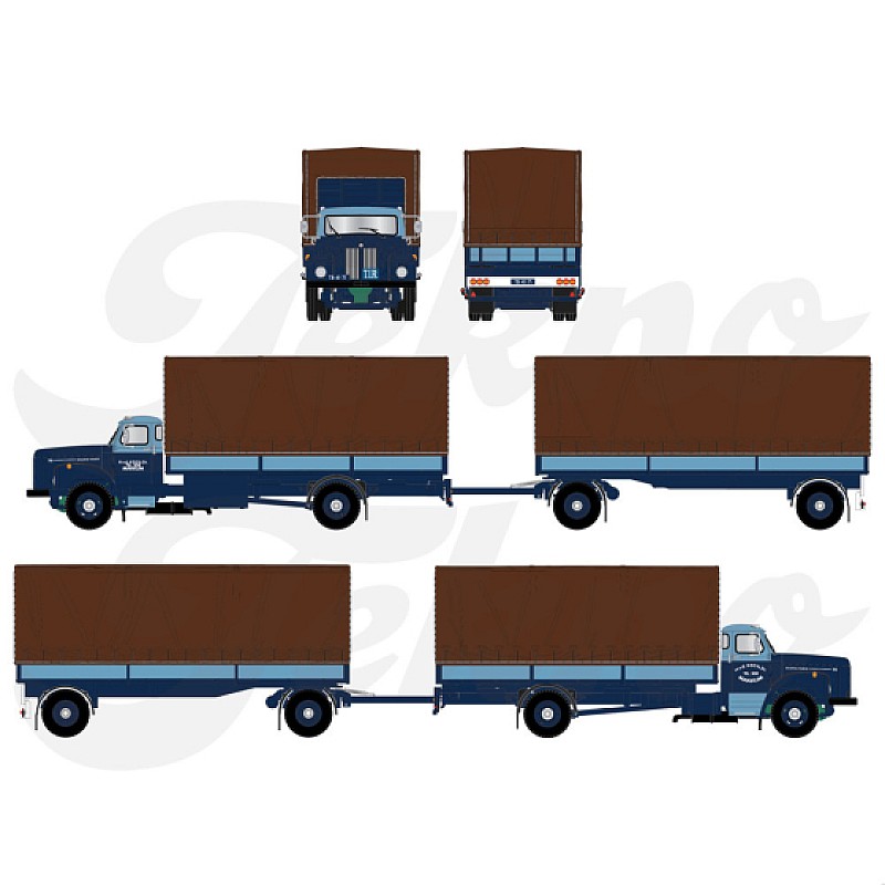 Kooy Transport Scania L76 Rigid Truck & Trailer