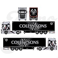 Coles & Sons Scania Next Gen S-series Highline with 3-axle box trailer