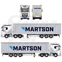 Martson DAF XG+ 6x2 & Walking Floor Trailer