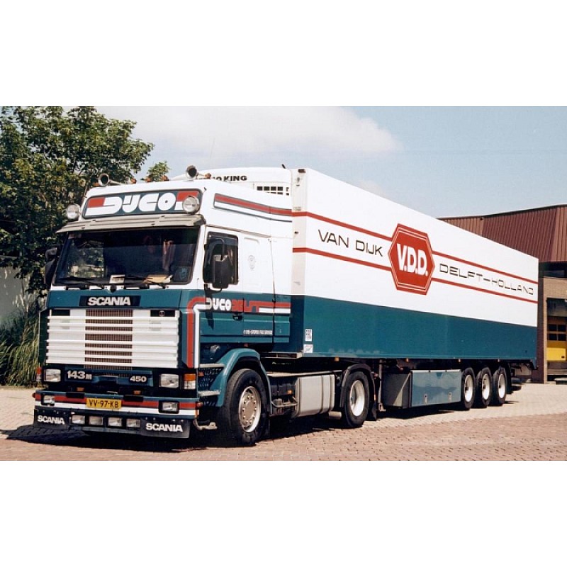 Dijco Scania 143-450 & Fridge Trailer