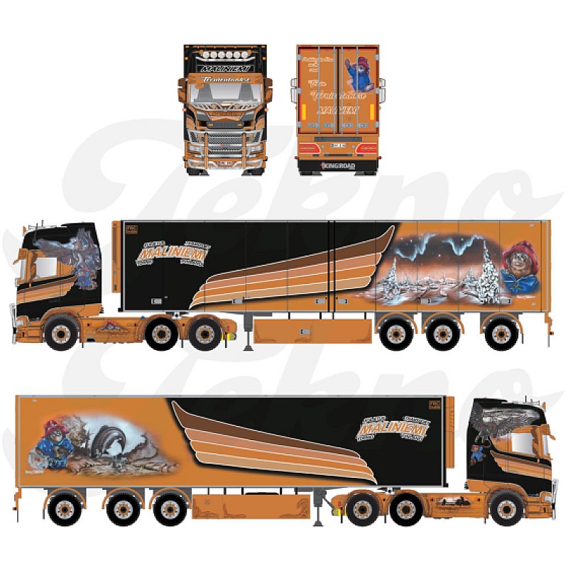 Maliniemi Scania Next Gen S-serie Highline & Reefer Trailer