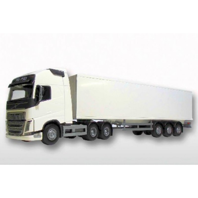 Volvo FH04 GL XL With Reefer Trailer - White 1:25 Scale